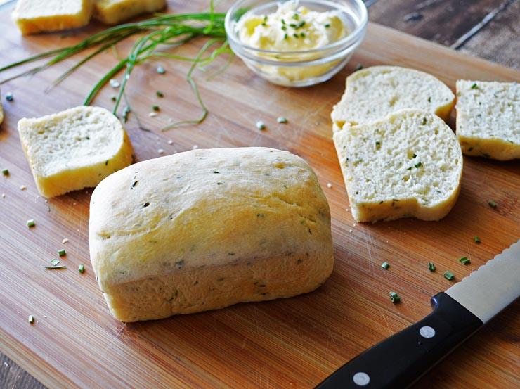 Vegan Sour Cream Chive Bread