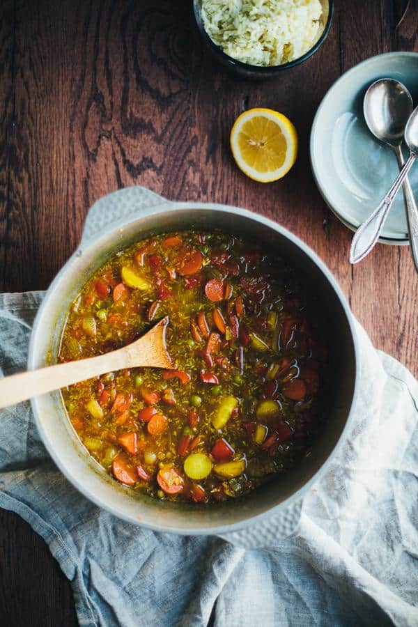 Yellow Coconut Curry Red Lentil Soup