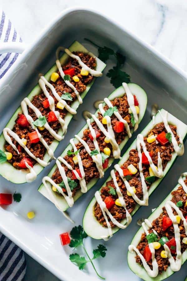 Zucchini Taco Boats