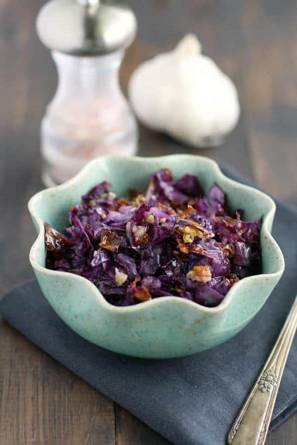 Roasted Red Cabbage and Red Quinoa