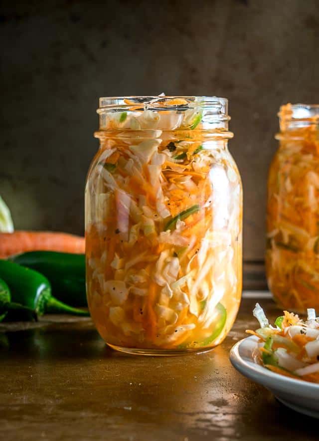 Spicy Curtido (Pickled Cabbage Slaw)