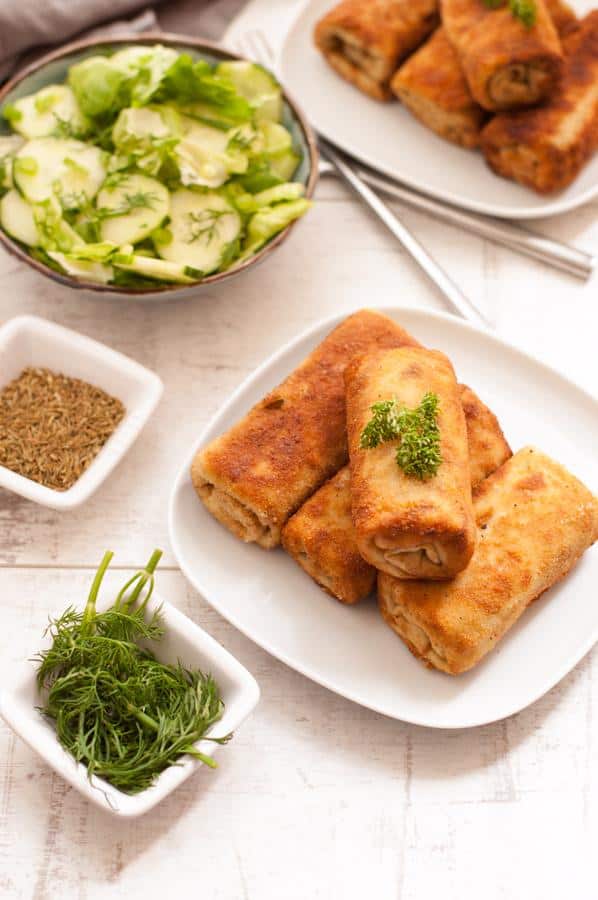 Traditional Cabbage and Mushroom Croquettes