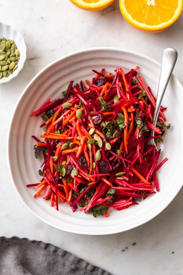 Apple, Beet, Carrot and Kale Salad