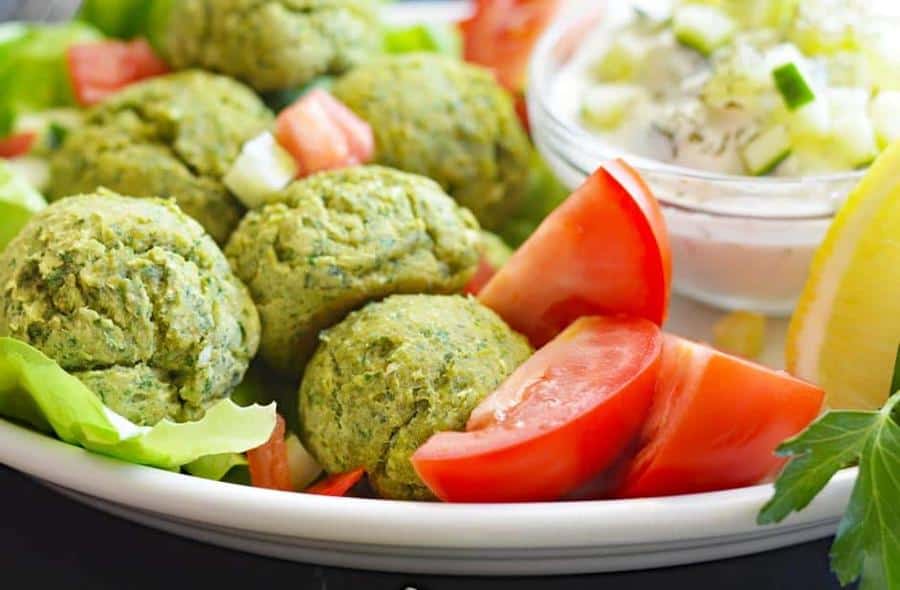 Baked Falafel with Silk-Y Smooth Tzatziki