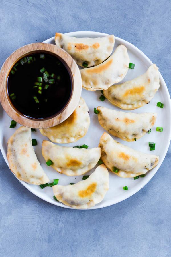 Baked Sticky Tempeh Potstickers