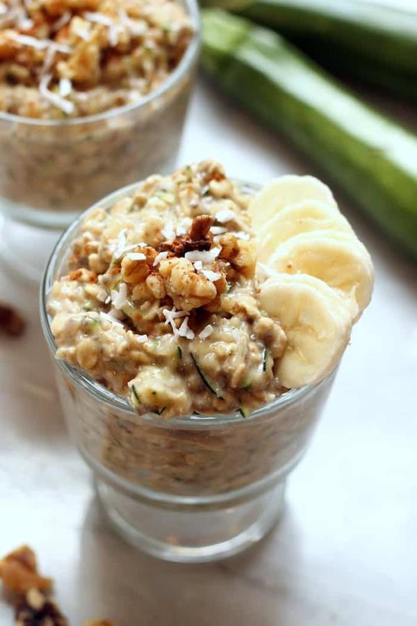 Banana Zucchini Overnight Oats