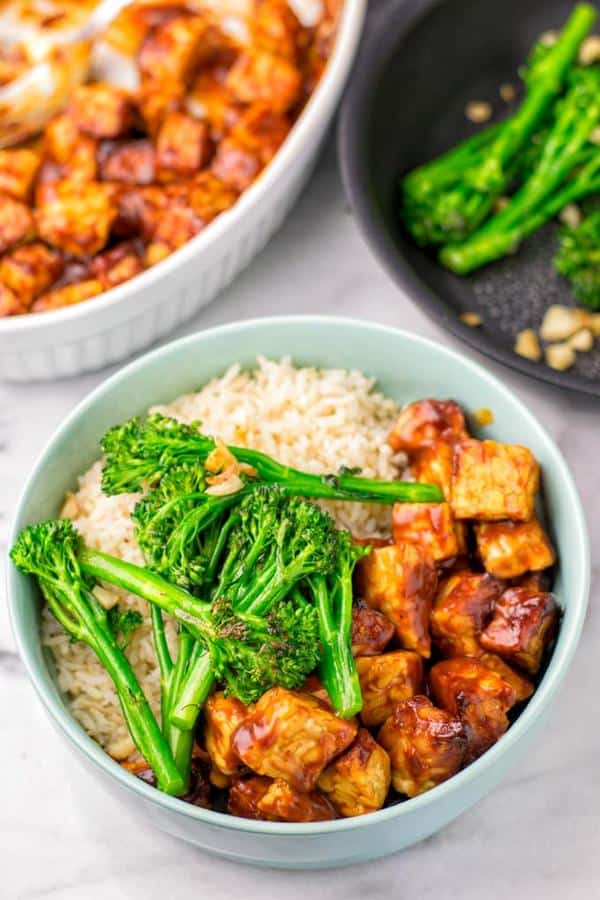 BBQ Tempeh Rice Bowl