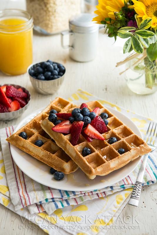 Berry Pineapple Belgian Waffles