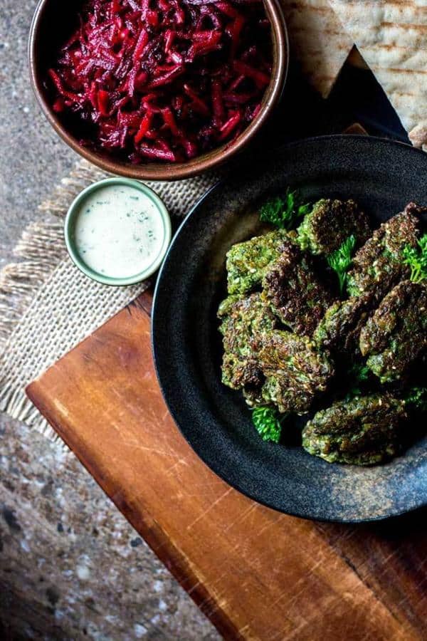 Broad Bean Falafel with Tahini Sauce