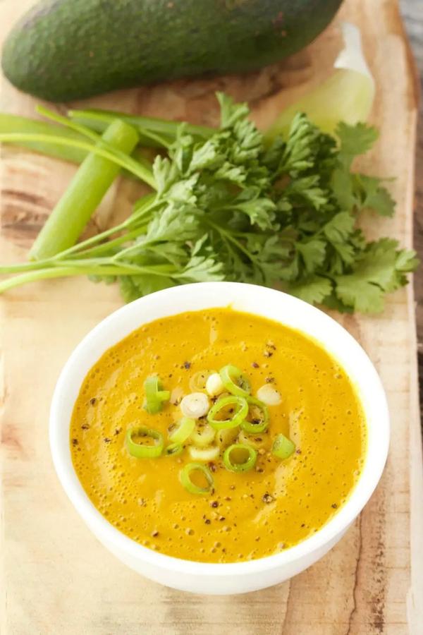 Carrot and Avocado Gazpacho