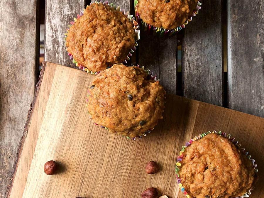 Carrot Passionfruit Muffins