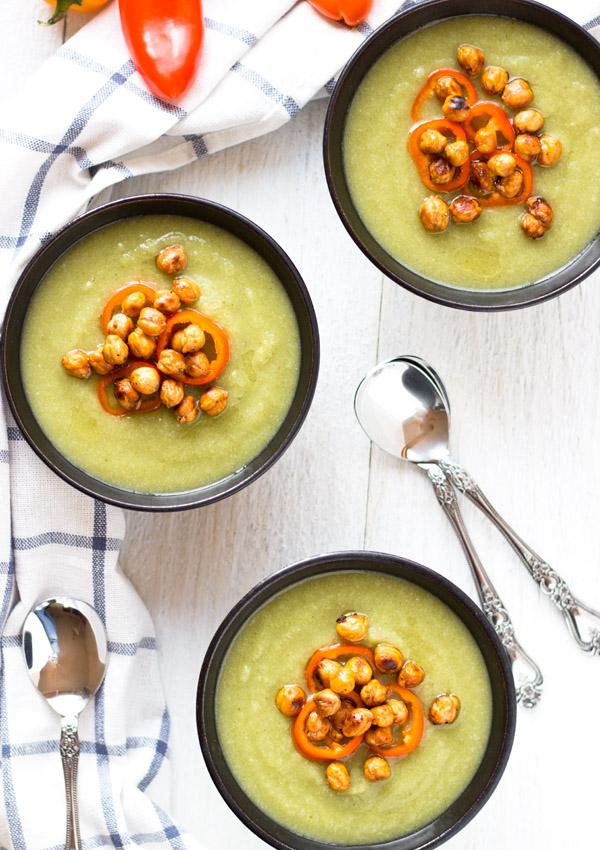 Cauliflower Soup with Leek and Potato