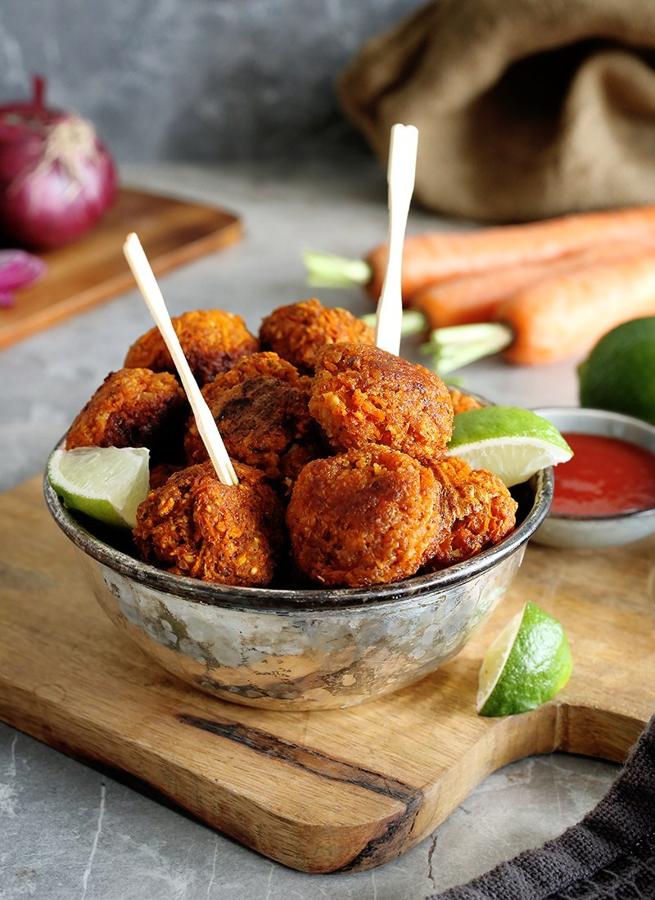 Easy Savory Carrot Balls