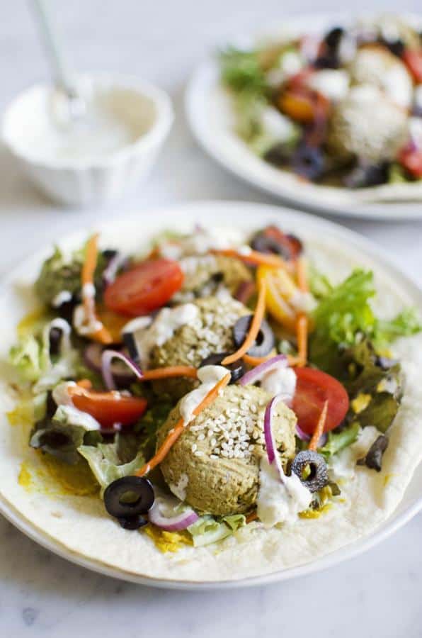 Falafel with Fresh Mint, Cilantro and Pistachio’s