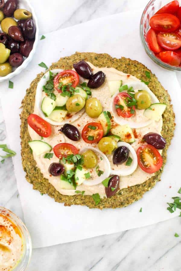 Healthy Falafel Pizza