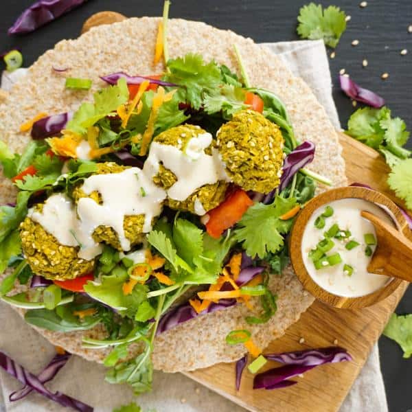 Healthy Spinach Falafel