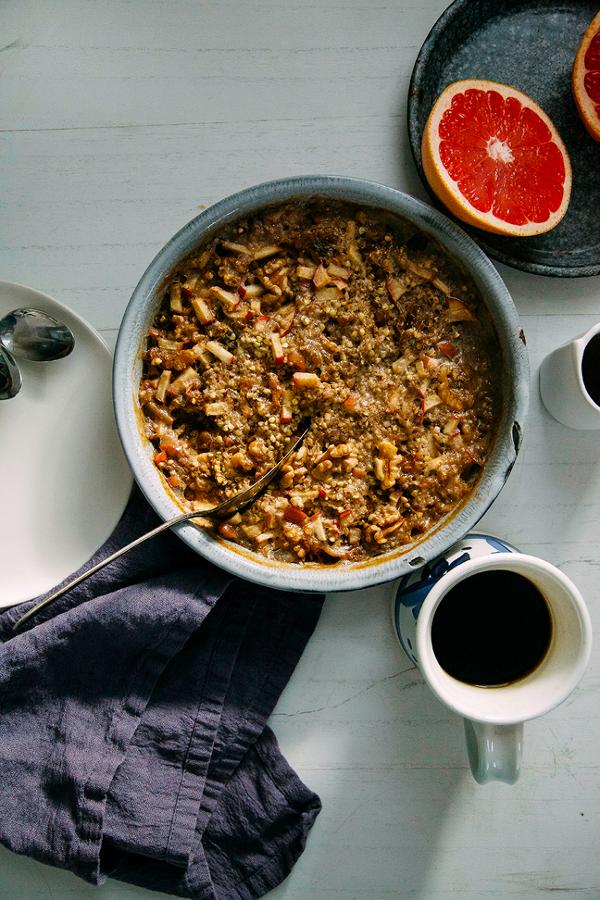 Hearty Apple Spice Baked Buckwheat