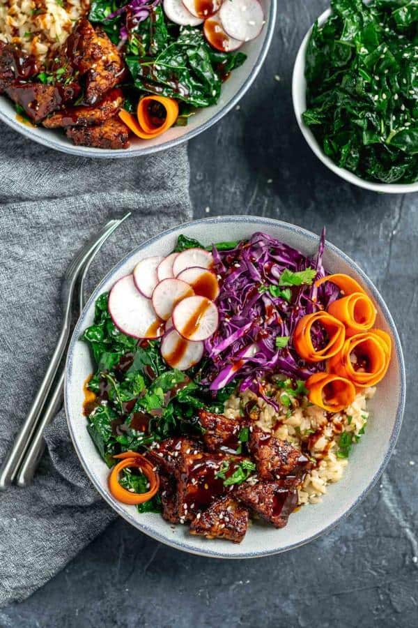 Hoisin Glazed Tempeh Bowls