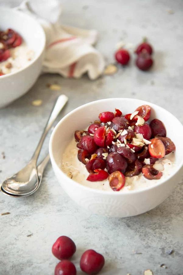 Lavender Cherry Overnight Oats