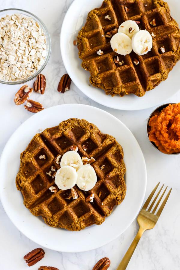 Oatmeal Pumpkin Waffles