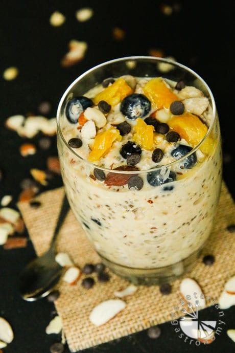 Orange Blueberry Vanilla Overnight Oats