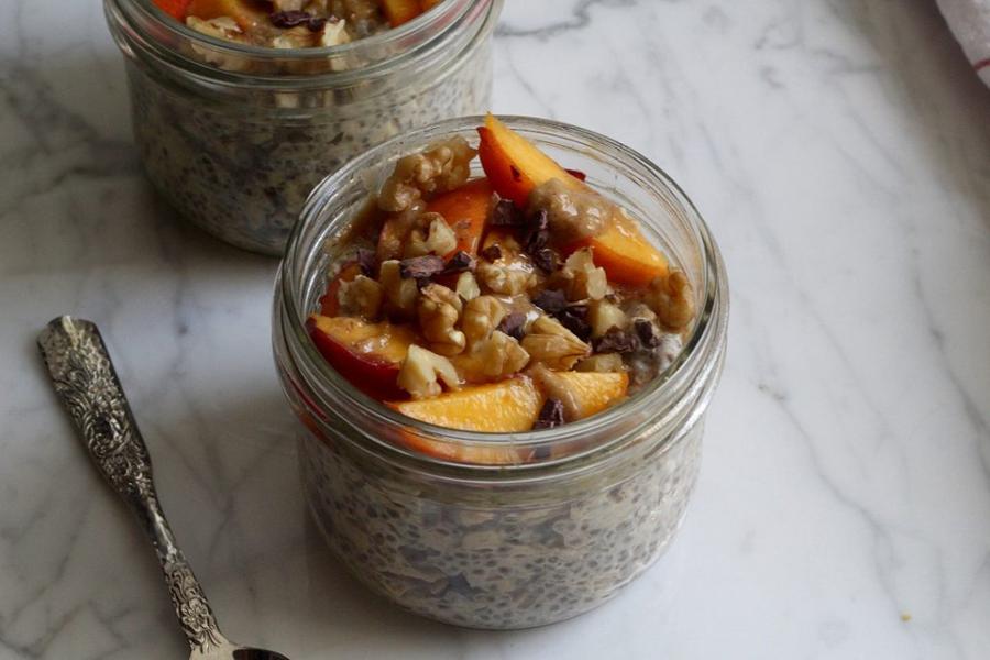 Peach Overnight Oats