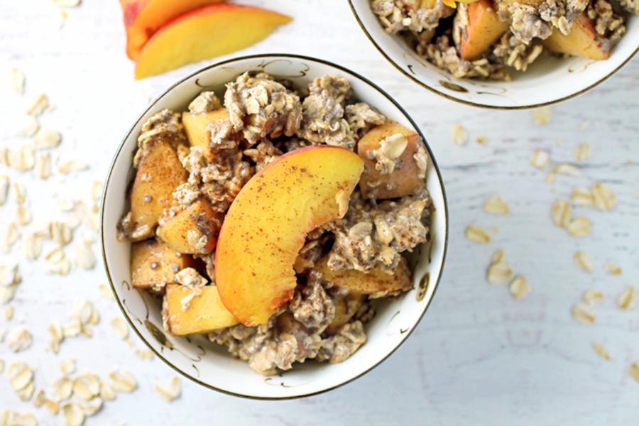 Peach Pie Overnight Oats