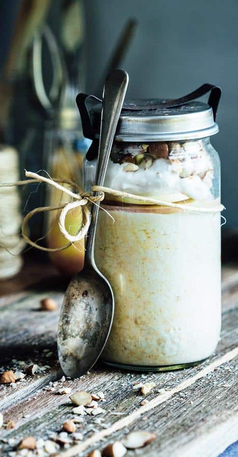 Peanut Butter Apple Oats Jar