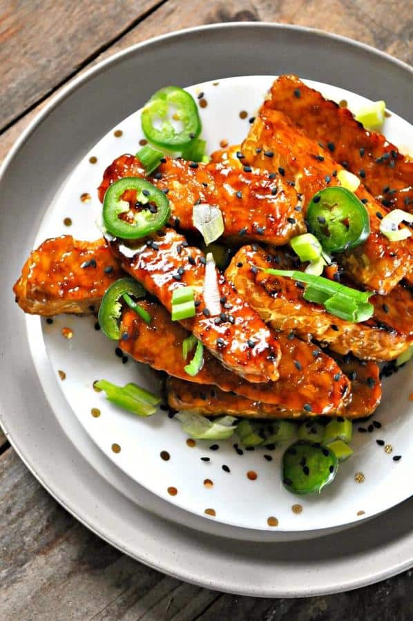 Polynesian Tempeh Wings