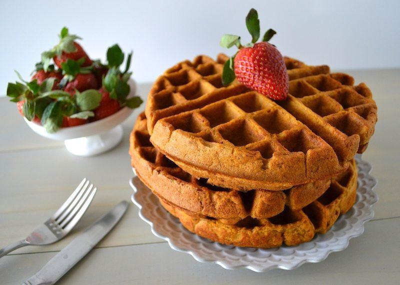 Pumpkin, Apple, and Pecan Pie Waffles