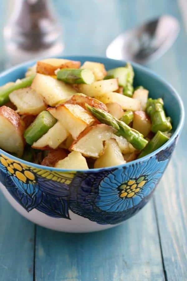 Roasted Potato Salad with Asparagus