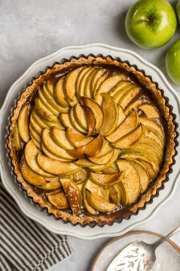 Salted Caramel Apple Tart