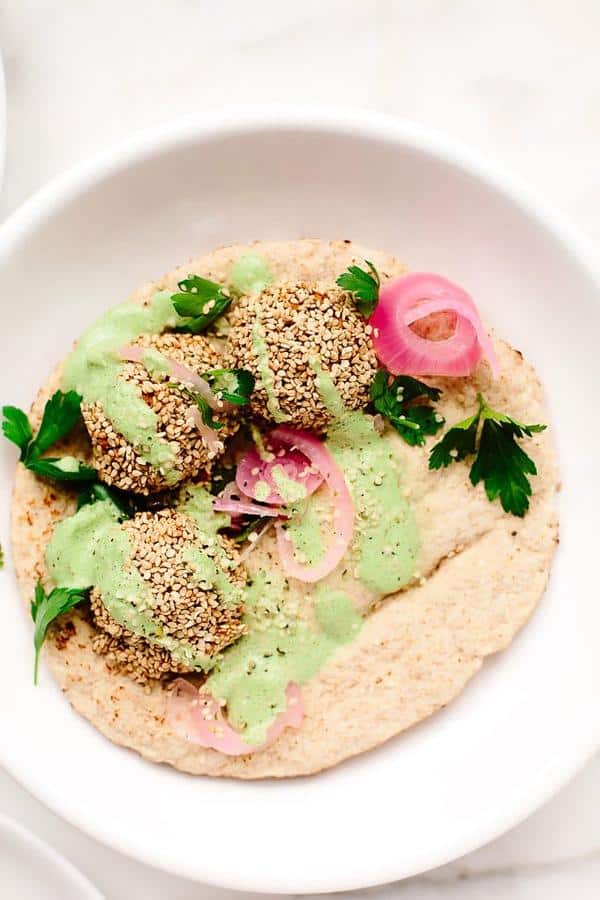 Sesame-Crusted Carrot Falafel