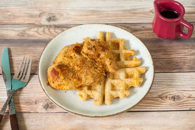 Southern Fried Vegan Chik’n and Waffles
