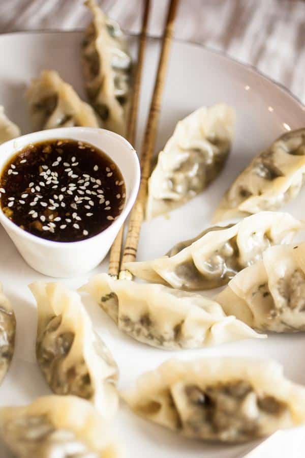 Tempeh and Kale Steamed Gyoza