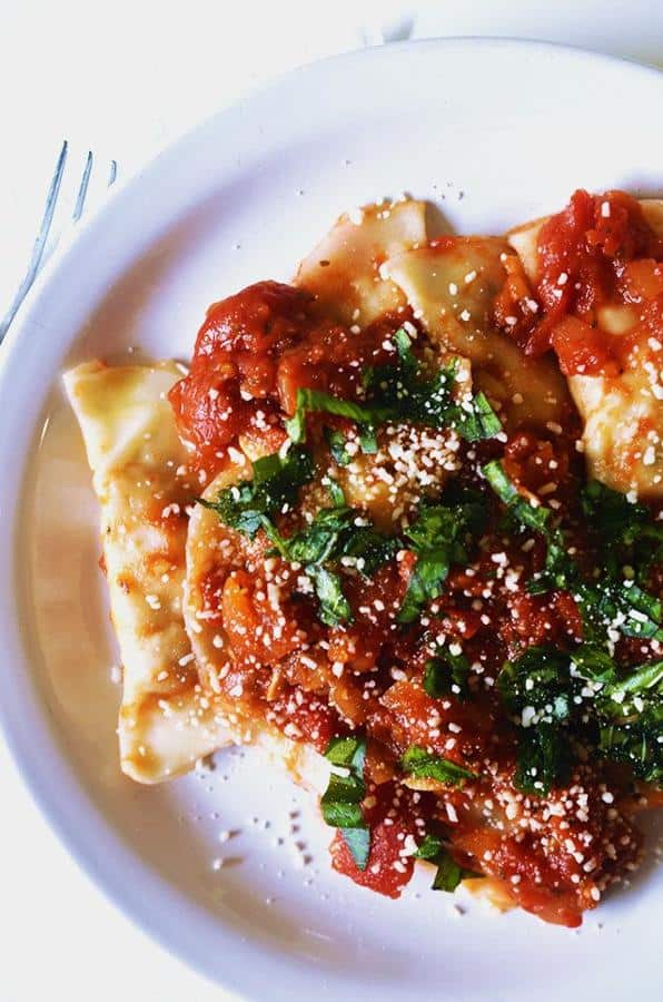 White Bean, Tempeh, and Fennel Ravioli