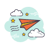Icon of 'sent' paper plane
