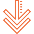 Double arrow down icon